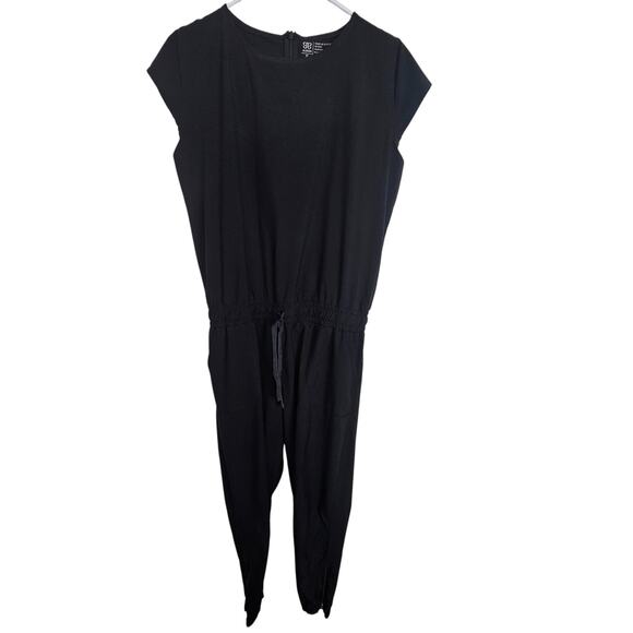 Albion Jumpsuit Jogger Jumpsuit Cap Sleeve Jumpsuit M Black Women One Piece - Picture 2 of 10